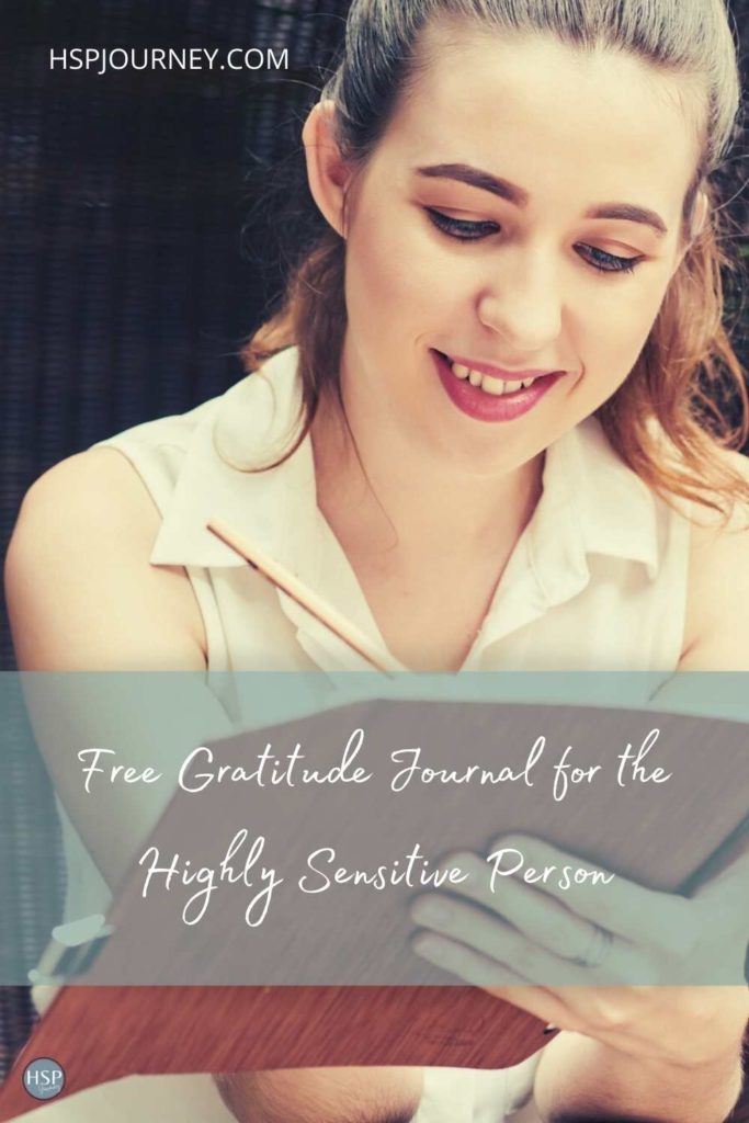 free gratitude journal for the highly sensitive person